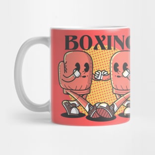 Boxing, Vintage Character Cartoon Mug